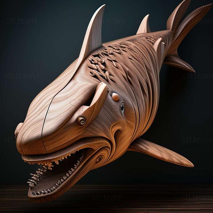 3D model Carcharhinus leiodon (STL)